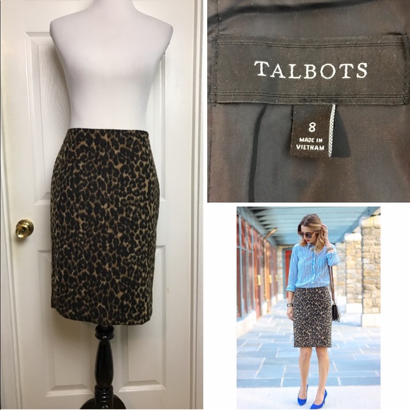 Talbots Dresses & Skirts - Talbots Animal Print Skirt. Size 8